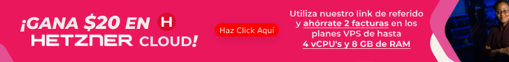 Banner de referido Hetzner Cloud